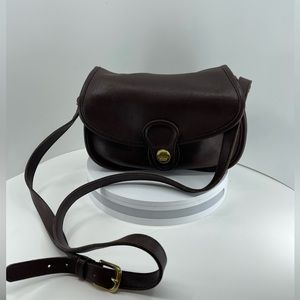 Vintage Coach Mahogany Prairie Bag 9954